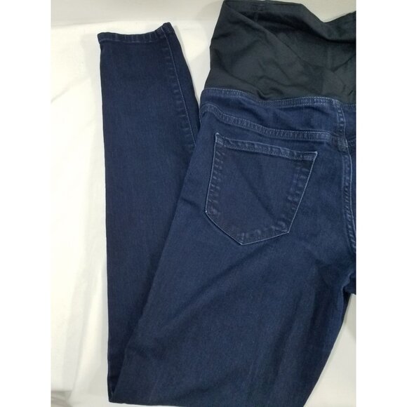 ISABEL Women's MATERNITY Jeans sz 2/26R (29") Dark Wash Jeggings Over Belly Fit - Picture 5 of 11